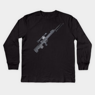 QBU 88 Sniper Rifle Kids Long Sleeve T-Shirt